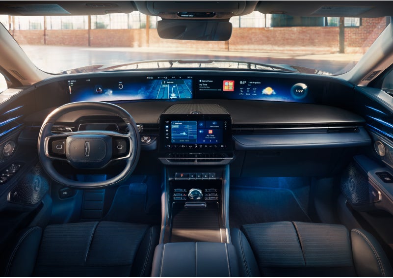 The panoramic display is shown in a 2024 Lincoln Nautilus® SUV. | Wallace Lincoln in Fort Pierce FL