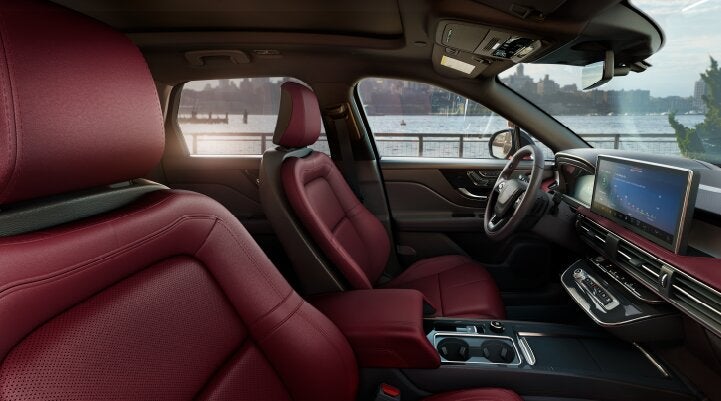 The available Perfect Position front seats in the 2025 Lincoln Corsair® SUV are shown. | Wallace Lincoln in Fort Pierce FL