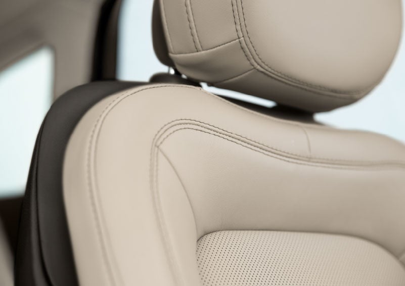 Fine craftsmanship is shown through a detailed image of front-seat stitching. | Wallace Lincoln in Fort Pierce FL