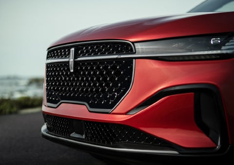 The sleek grille of a 2026 Lincoln Nautilus® SUV with the available Jet Appearance Package makes a bold statement. | Wallace Lincoln in Fort Pierce FL
