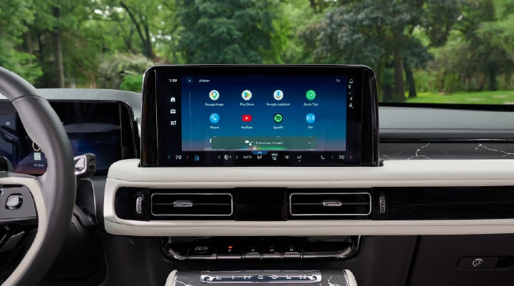 The center touchscreen inside a 2027 Lincoln Aviator® Black Label™ SUV | Wallace Lincoln in Fort Pierce FL