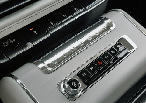 The piano key gear selector of a 2027 Lincoln Aviator® Back Label™ SUV. | Wallace Lincoln in Fort Pierce FL