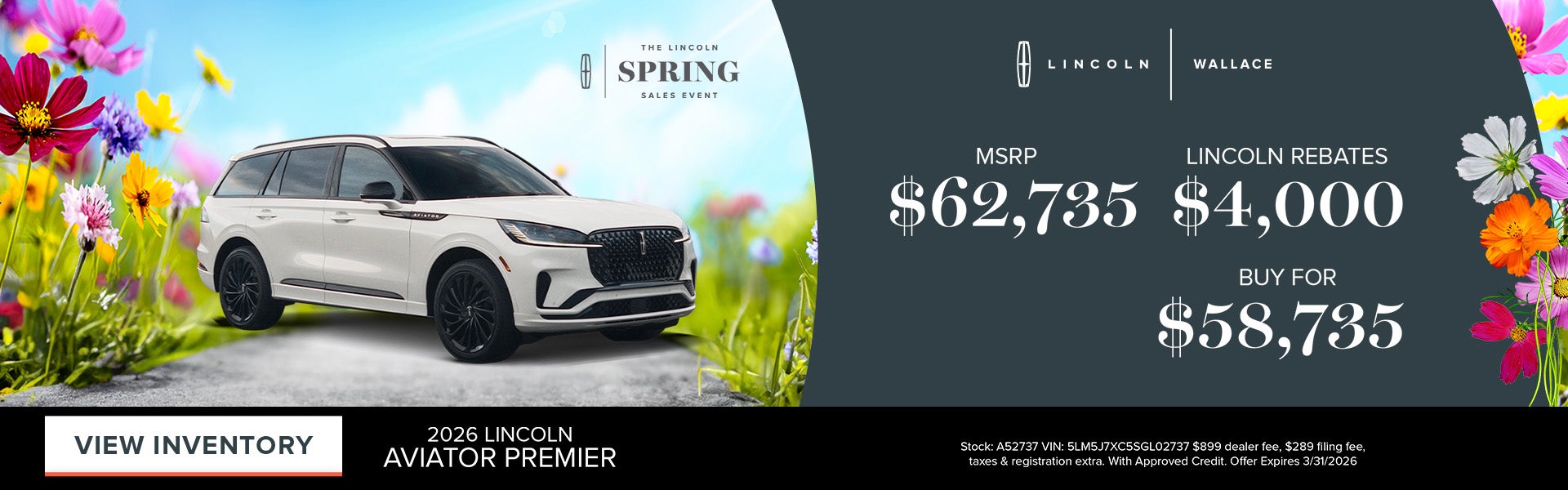 Lincoln Aviator Special Offer