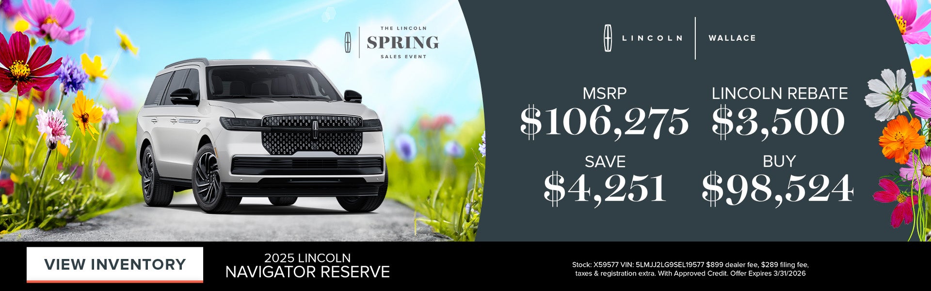 Lincoln Navigator Special Offer