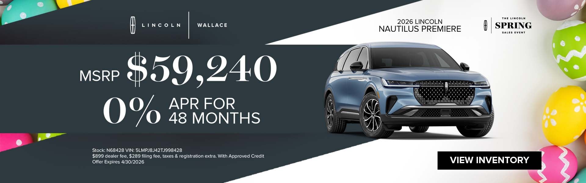 Lincoln Nautilus Special Offer