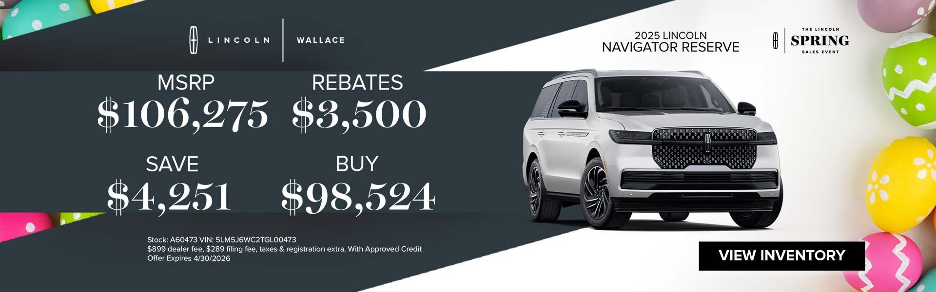 Lincoln Navigator Special Offer