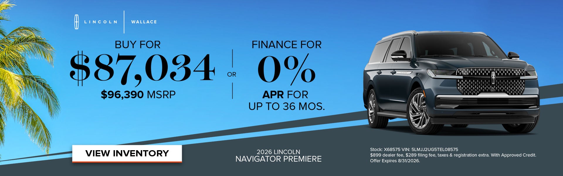 Lincoln Navigator Special Offer