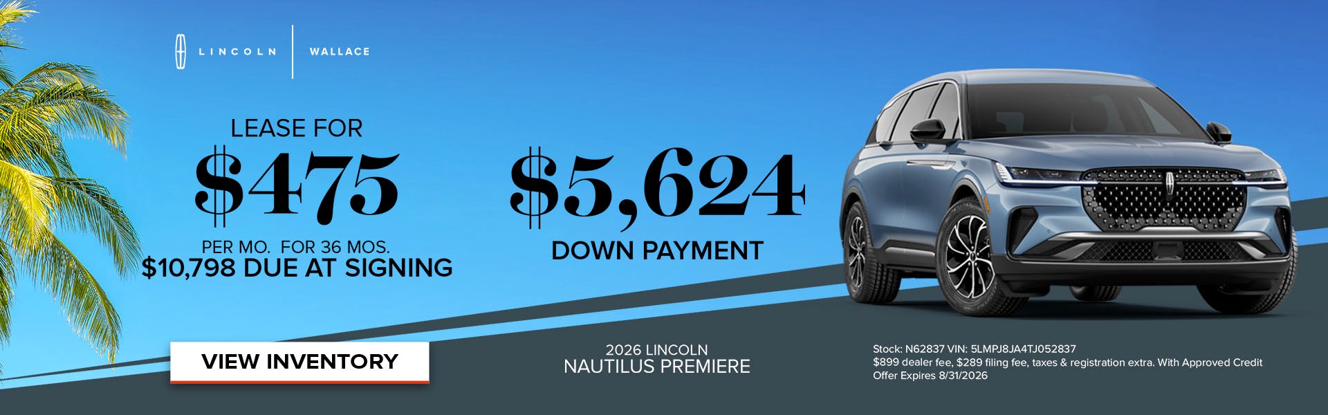 Lincoln Nautilus Special Offer