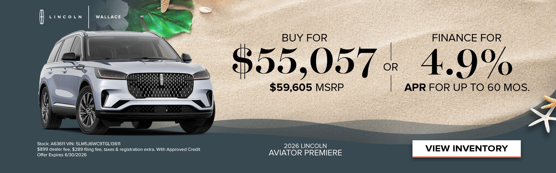 Lincoln Aviator Special Offer