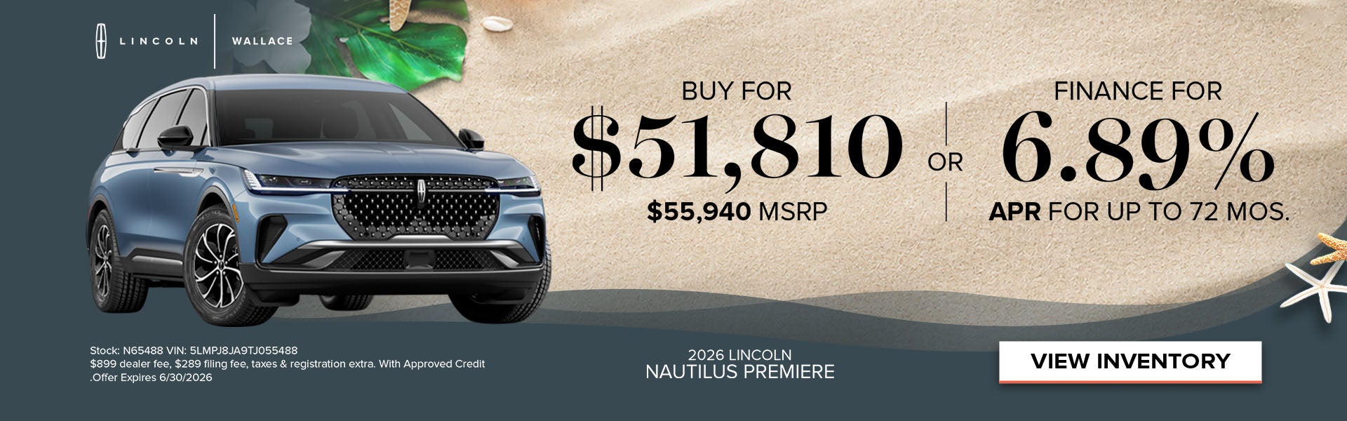 Lincoln Nautilus Special Offer