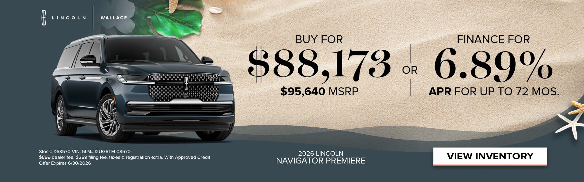 Lincoln Navigator Special Offer