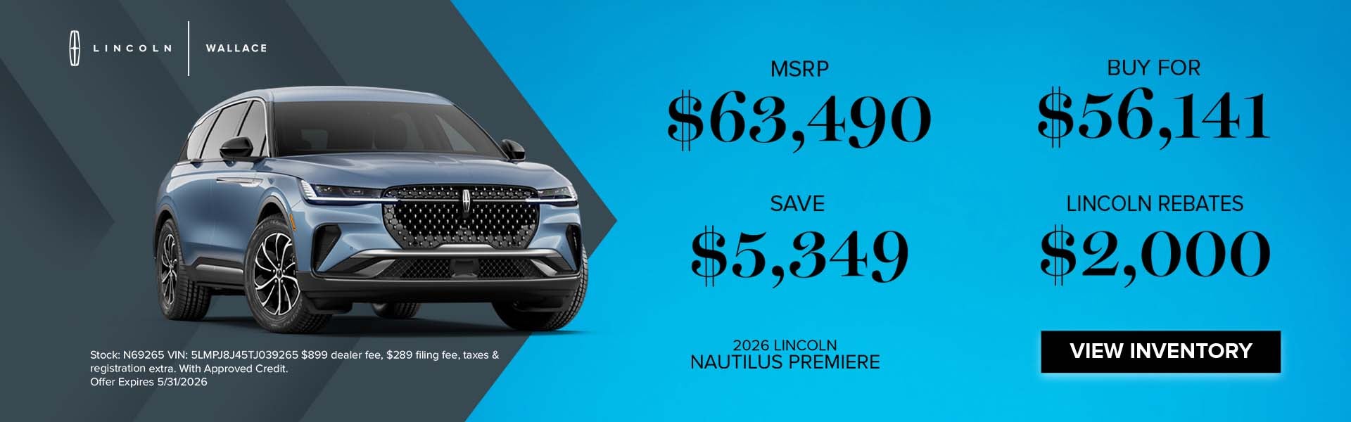 Lincoln Nautilus Special Offer